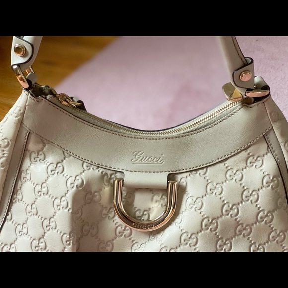 Gucci White Ivory Leather Shoulder Bag - Picture 3 of 9